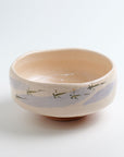 Basin Teabowl, White Raku ware, "Medaka"