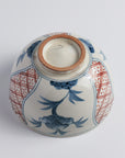 Tea Bowl "Blue-Gray Glaze, Crab Design"