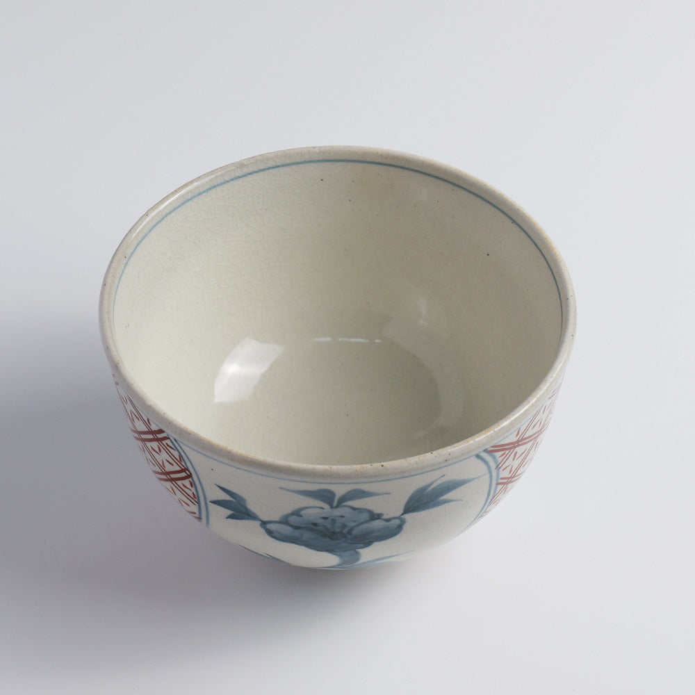 茶碗「間取り 赤絵」 – 中村茶舗