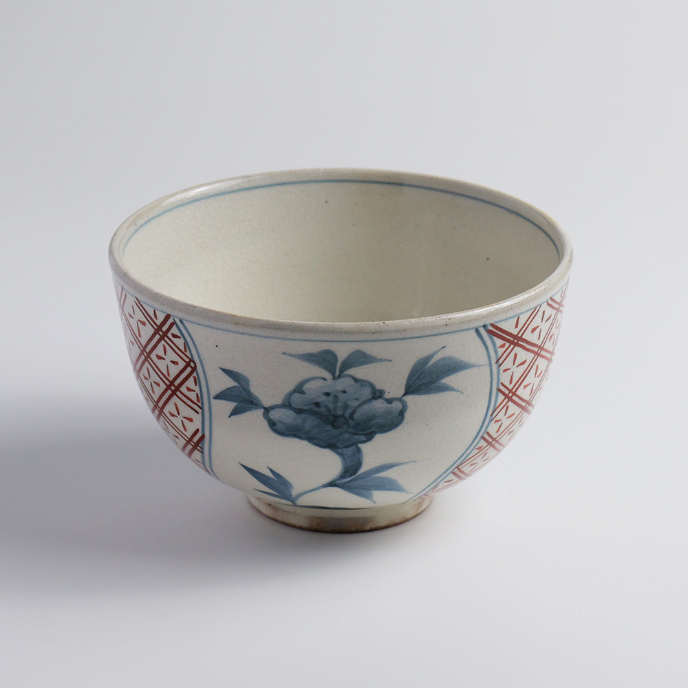 茶碗「間取り 赤絵」 – 中村茶舗
