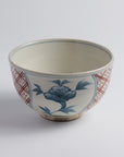 Tea Bowl "Blue-Gray Glaze, Crab Design"