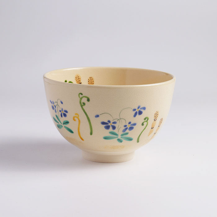 茶碗「仁清 春草」 – 中村茶舗