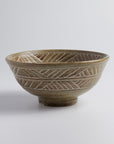 Tea Bowl "Blue-Gray Glaze, Crab Design"