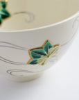 Tea Bowl "Blue-Gray Glaze, Crab Design"