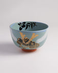 茶碗「色絵 兜飾り」