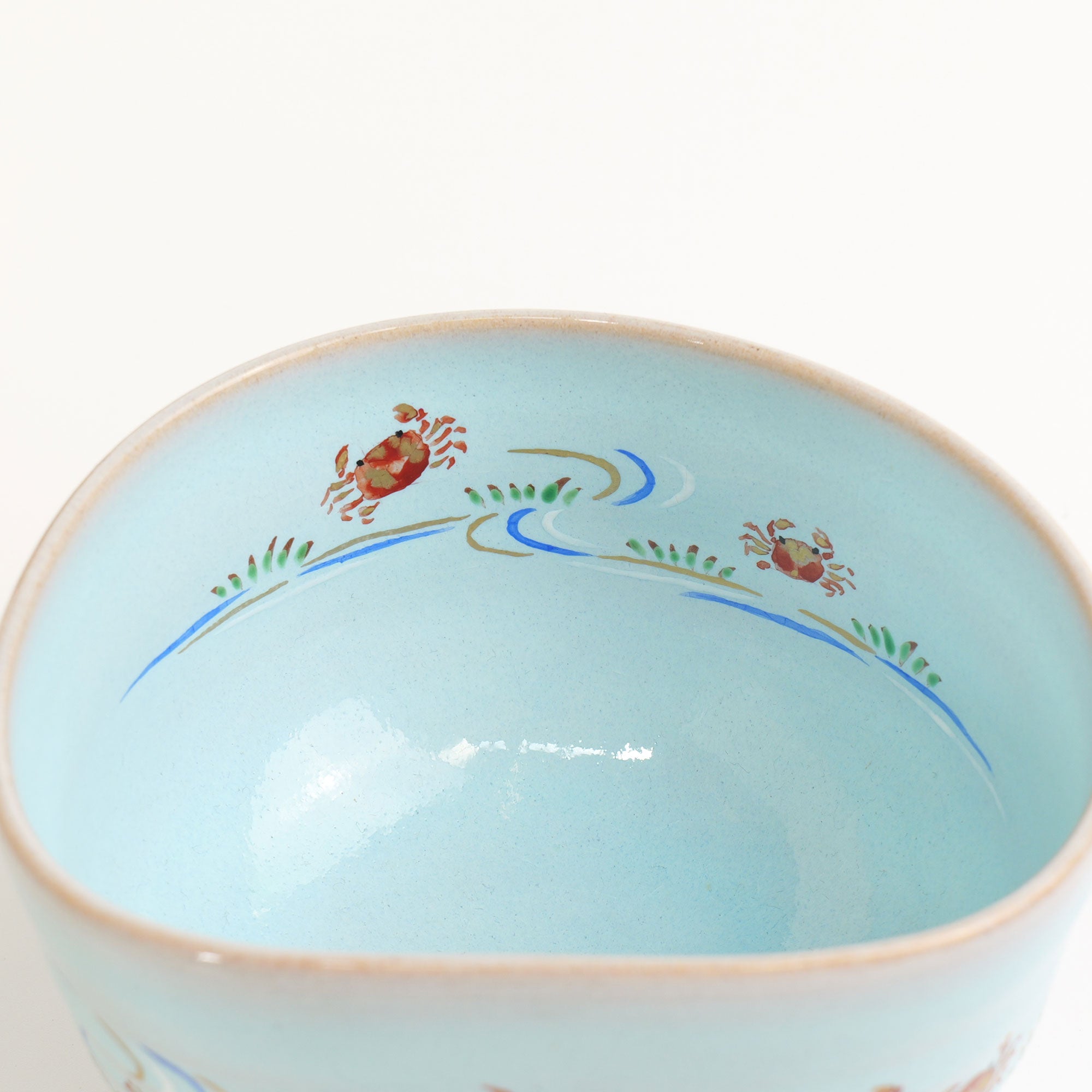 茶碗　カニ模様 茶碗「青灰釉 蟹絵」 – 中村茶舗