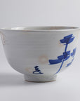 Tea Bowl "Blue-Gray Glaze, Crab Design"