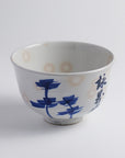 Tea Bowl "Blue-Gray Glaze, Crab Design"