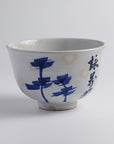 Tea Bowl "Blue-Gray Glaze, Crab Design"