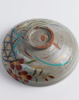Heat-resistant Glass "Gizan Flat Teabowl: Dew on Grass"