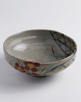 Heat-resistant Glass "Gizan Flat Teabowl: Dew on Grass"