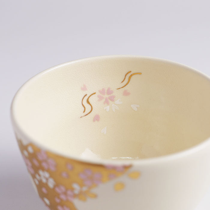 茶碗「色絵 桜金流水」 – 中村茶舗
