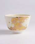 茶碗「色絵 桜金流水」