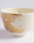 茶碗「色絵 桜金流水」