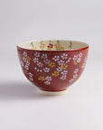 茶碗「紅地 枝垂桜」