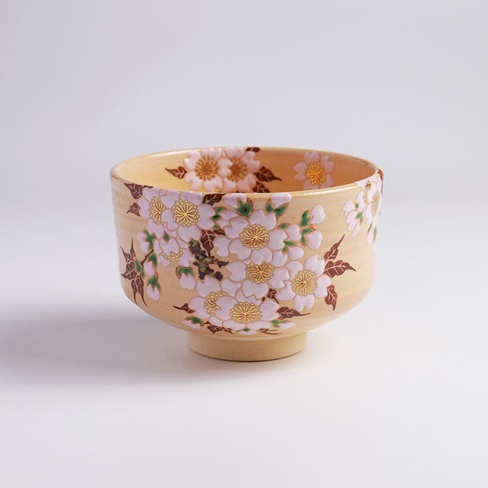 山川 桜模様 茶碗 陶器、未使用 茶碗「山桜」 – 中村茶舗