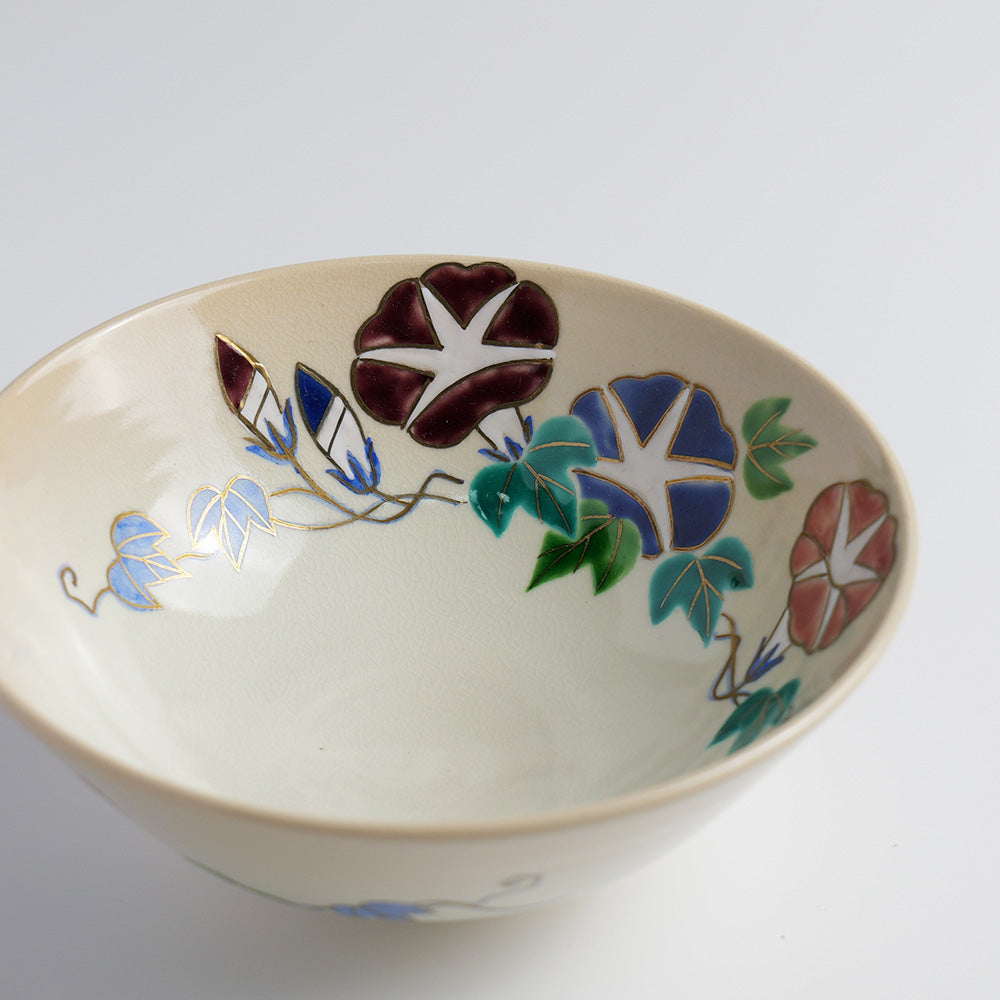 茶碗「色絵 朝顔」 – 中村茶舗