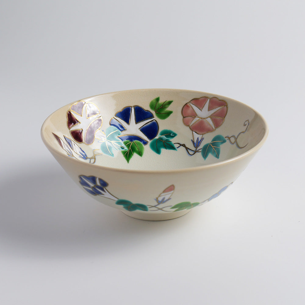 茶碗「色絵 朝顔」 – 中村茶舗