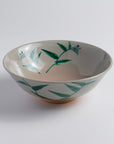 Tea Bowl "Blue-Gray Glaze, Crab Design"