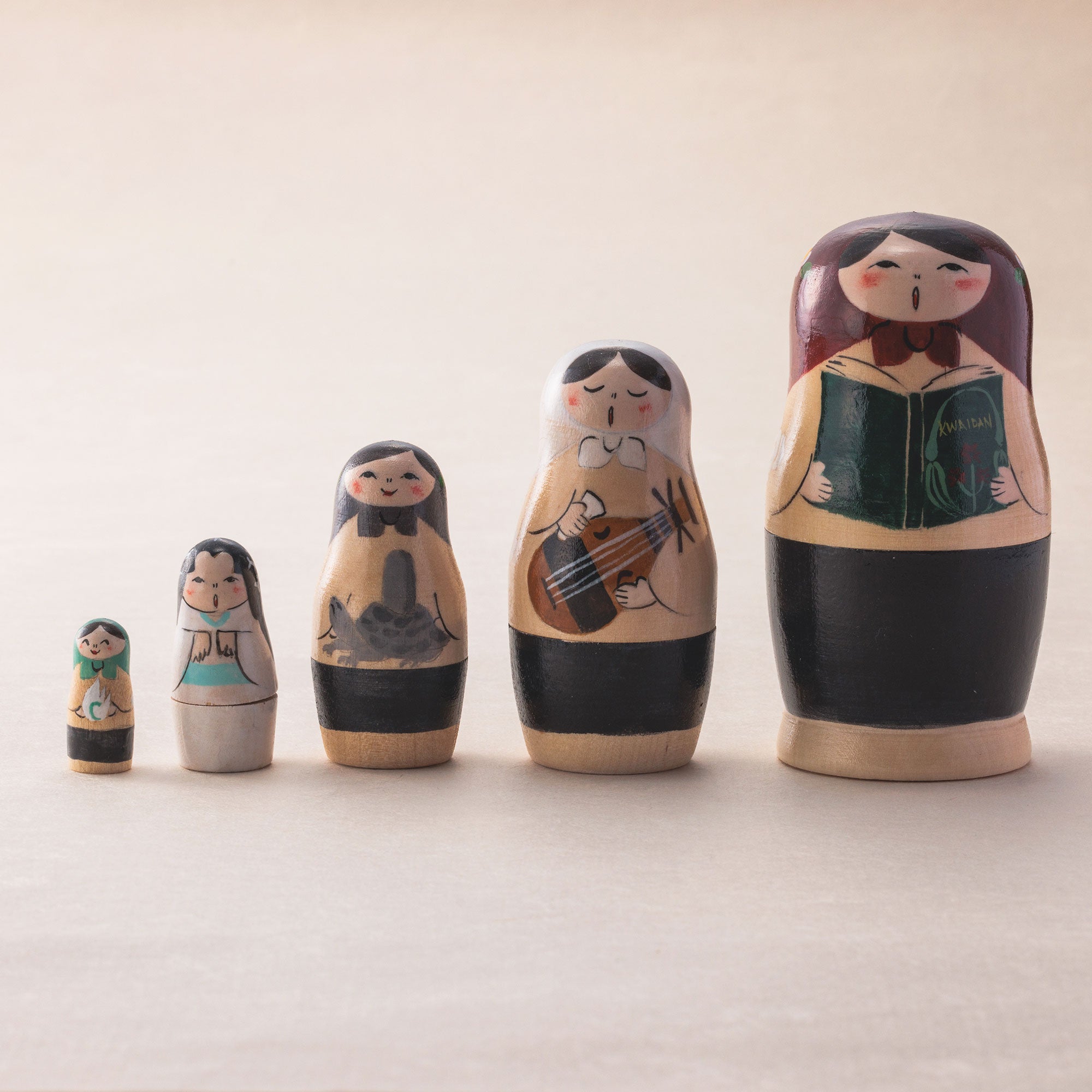BOUS bous こけし　マトリョーシカ　作家さん　春 木工作家saruru作「怪談ーシカ」 – 中村茶舗