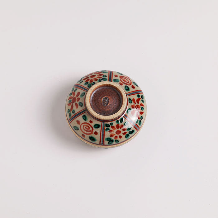 香合「赤絵 丸」 – 中村茶舗