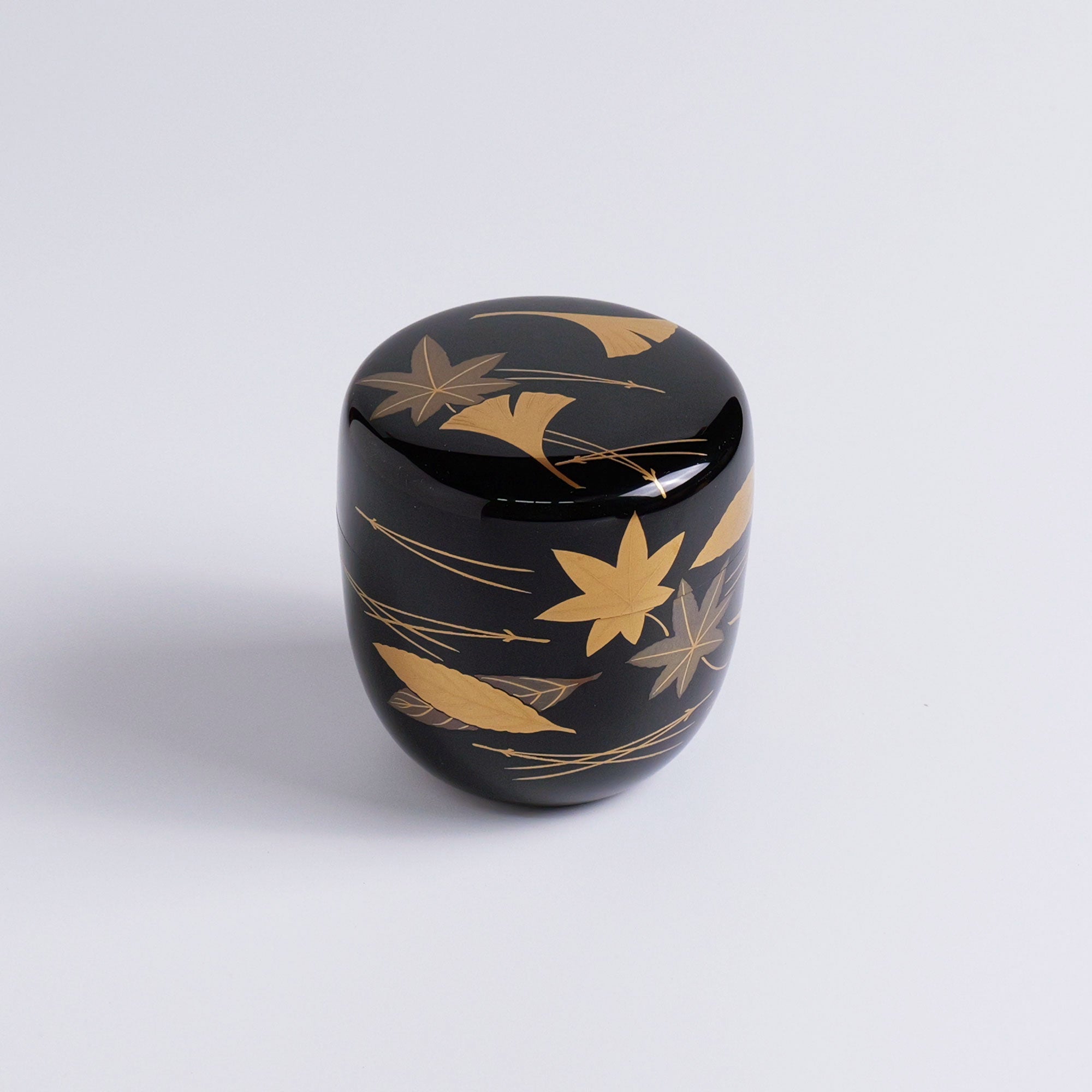 黒中棗「吹寄蒔絵」 – 中村茶舗