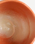茶碗「赤楽　月にすすき」