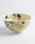 Tea Bowl "Blue-Gray Glaze, Crab Design"