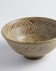 Tea Bowl "Blue-Gray Glaze, Crab Design"