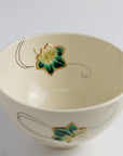 Tea Bowl "Blue-Gray Glaze, Crab Design"