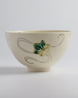 Tea Bowl "Blue-Gray Glaze, Crab Design"