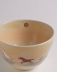 茶碗「色絵　駆け初め」
