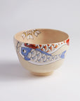 茶碗「色絵　鯉のぼり」