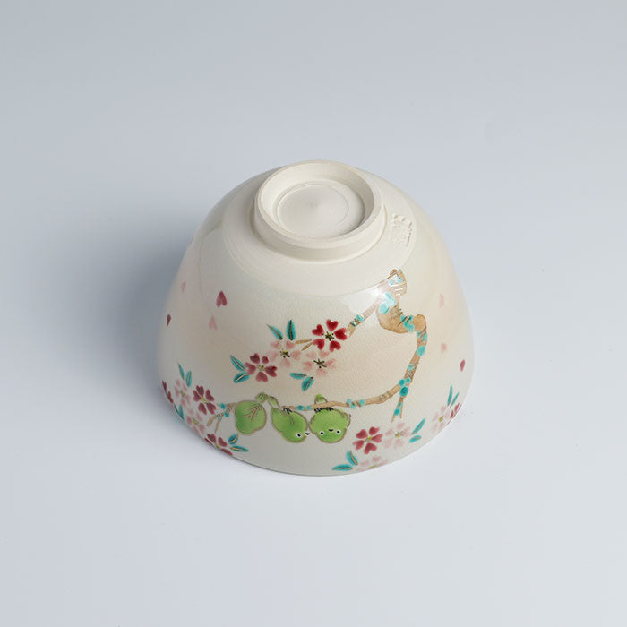 茶碗「桜にメジロ」 – 中村茶舗