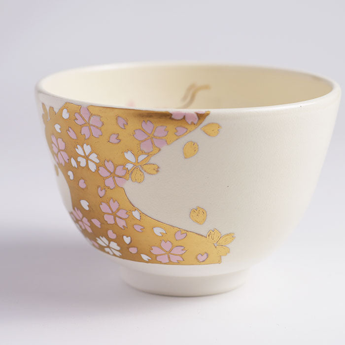 茶碗「色絵 桜金流水」 – 中村茶舗