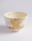 茶碗「色絵　桜金流水」
