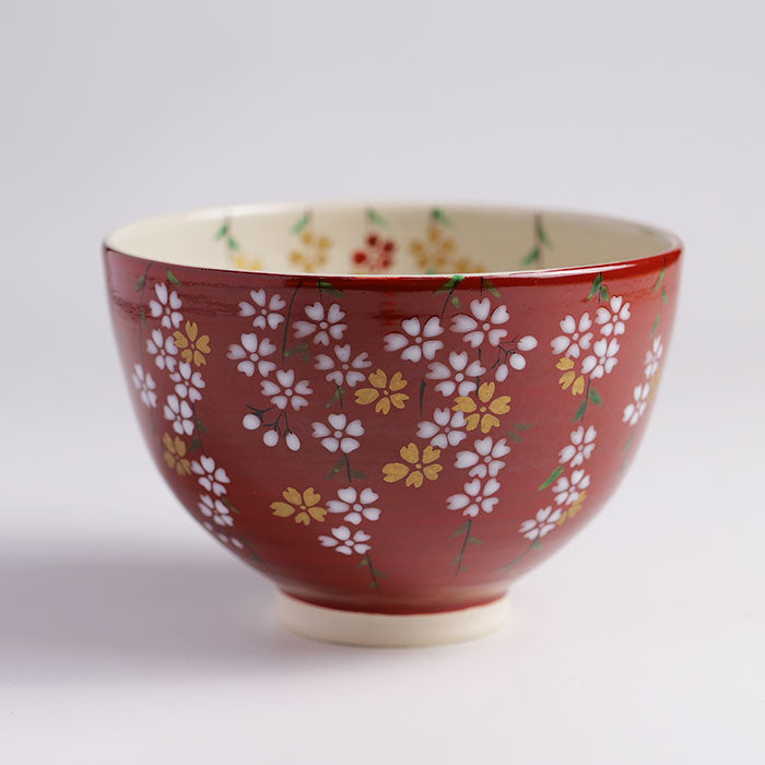 茶碗「紅地 枝垂桜」 – 中村茶舗