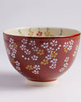 茶碗「紅地 枝垂桜」
