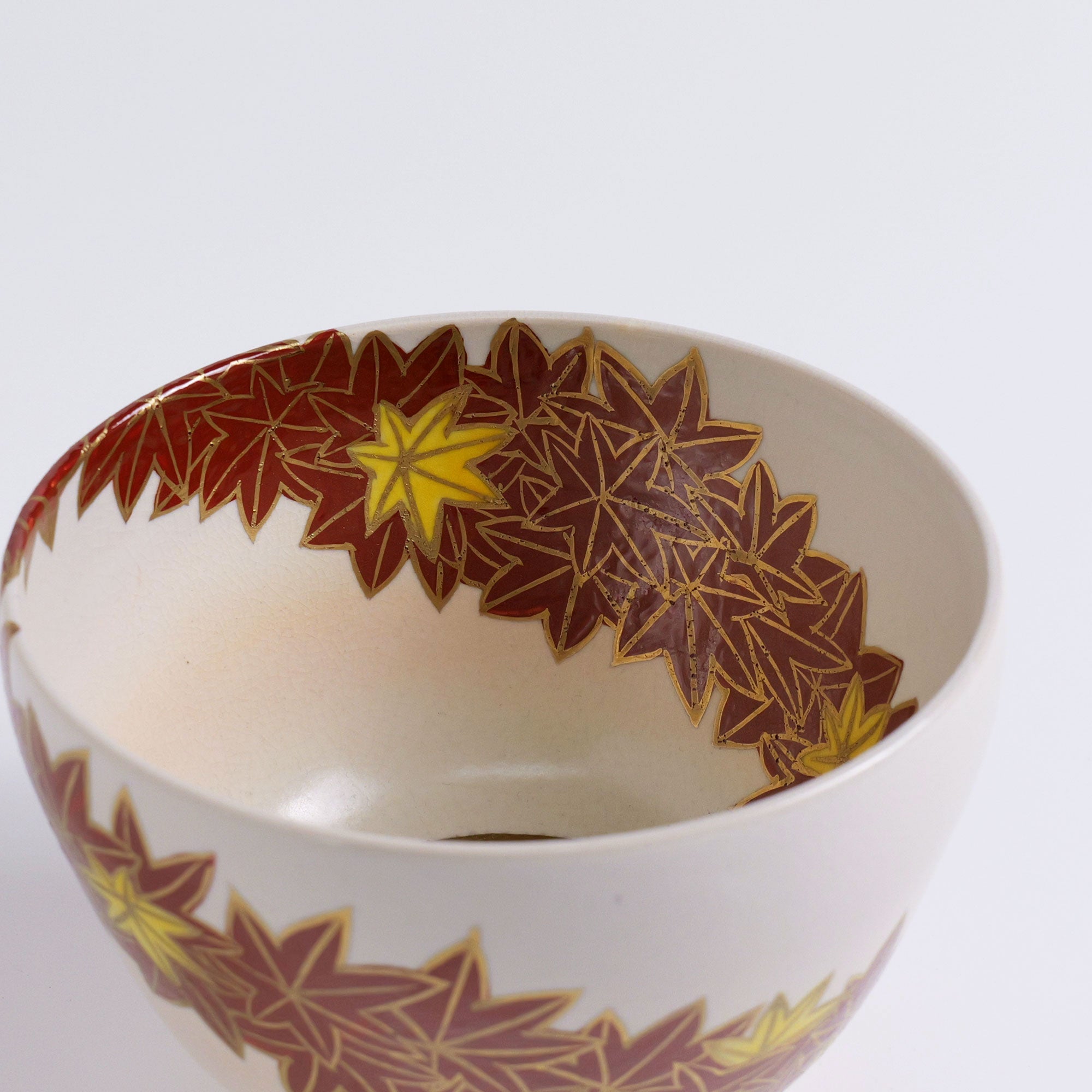 平井覚山　金箔立田川　茶碗 茶碗「立田川」 – 中村茶舗