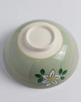 Heat-resistant Glass "Gizan Flat Teabowl: Dew on Grass"