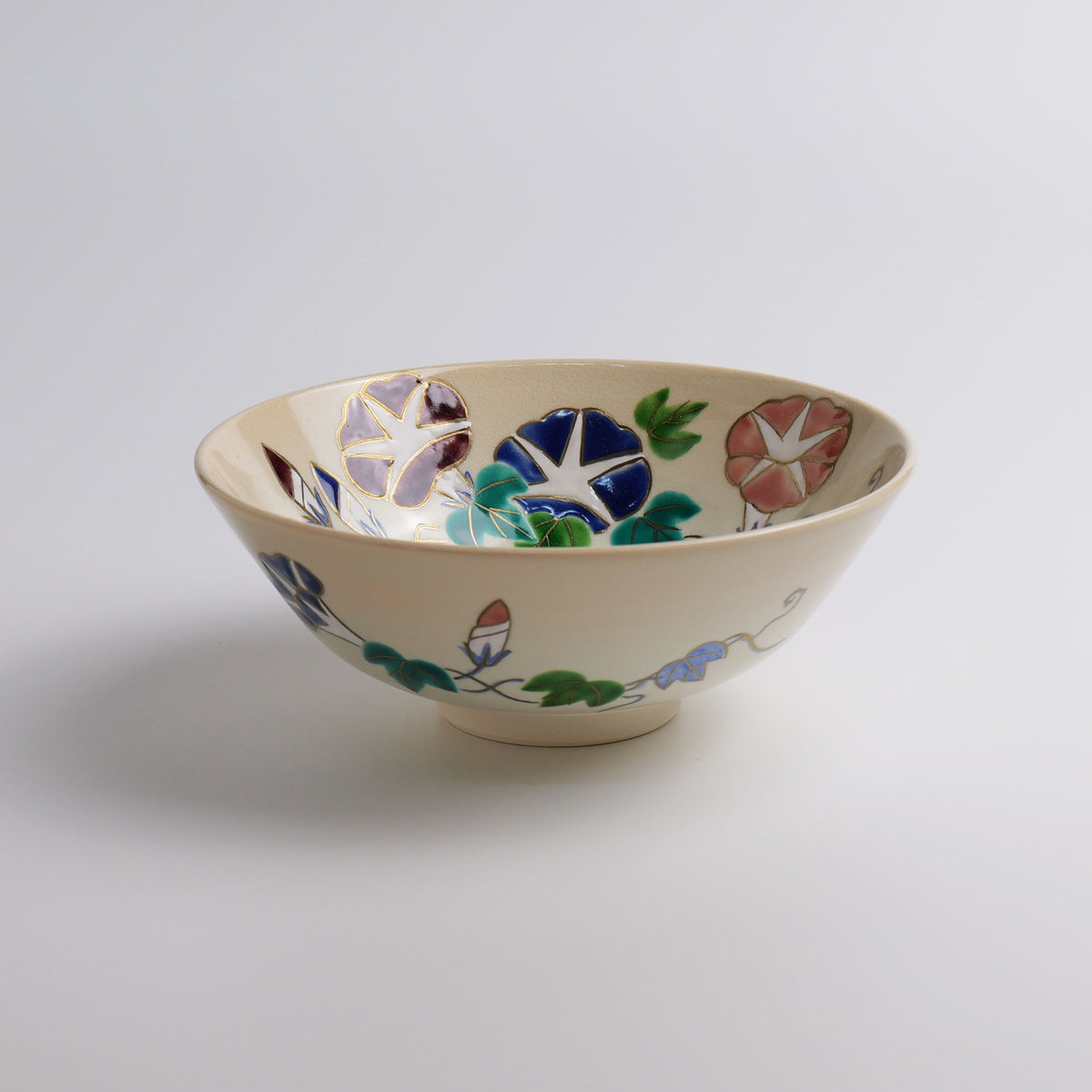 茶碗「色絵 朝顔」 – 中村茶舗