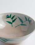 Tea Bowl "Blue-Gray Glaze, Crab Design"