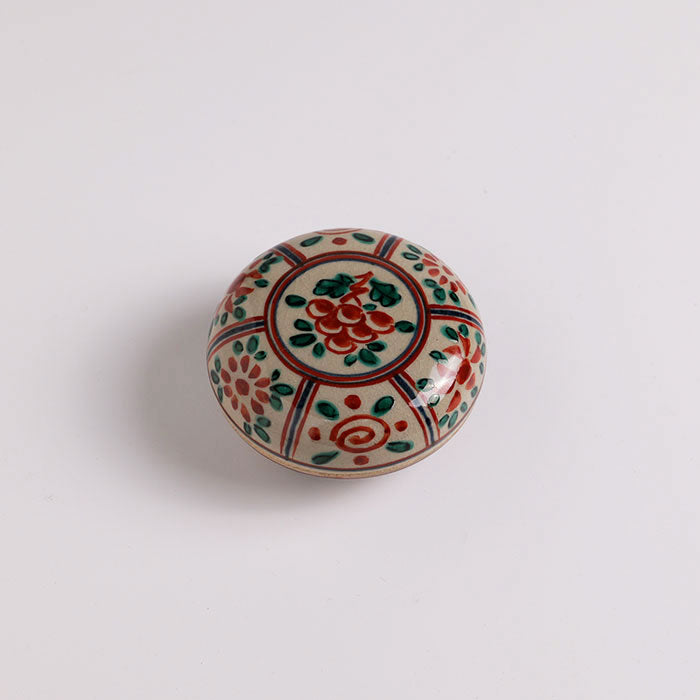 香合「赤絵 丸」 – 中村茶舗