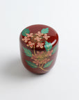 中棗「溜塗　紫陽花蒔絵」