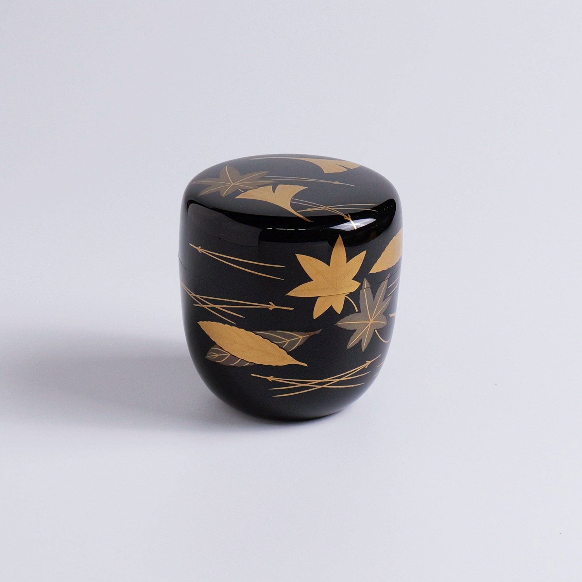 黒中棗「吹寄蒔絵」 – 中村茶舗